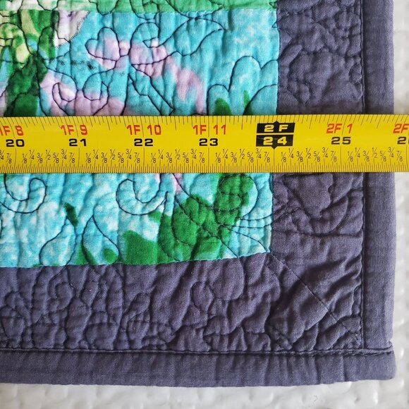 2 "Poetic Wanderlust" 20x26" Pillow Shams 100% Cotton Crazy Quilt Patchwork Boho - Picture 9 of 10